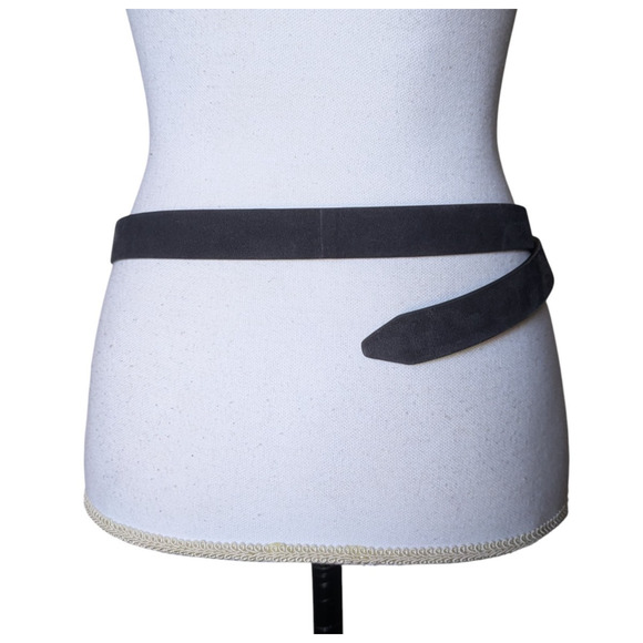 Brunello Cucinelli Navy Blue Monili Bead Embellished Suede Loop Belt New Size XS main image 7
